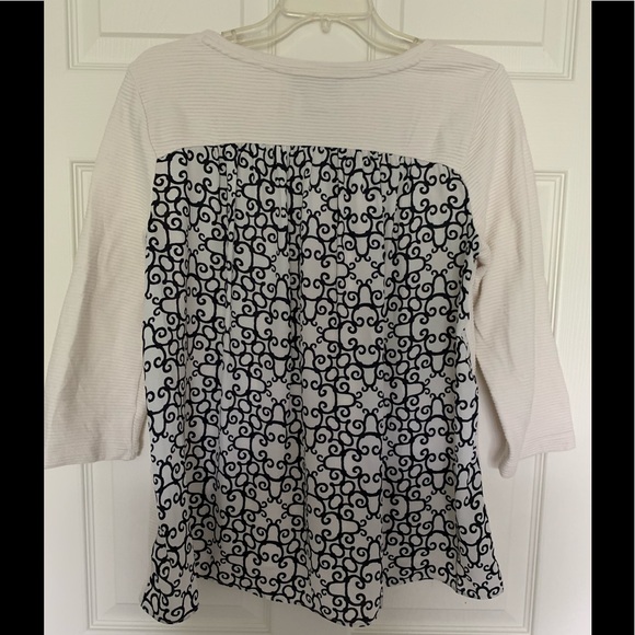 Ann Taylor Loft Mixed Media Long Sleeve - Picture 3 of 5